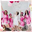 Wovnet 24 Pcs Bridesmaid Proposal Gifts Blue Sunglasses Handheld Mini Fans Bridal Shower Gift Bags for Wedding Party Favors