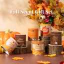 6Pack/54oz Non-Toxic Scented Candle Set, Fall Winter Candles, Decorative Holiday Candles for Women Men, 9oz Apple/Cinnamon/Pumpkin/Vinilla/Cocoa/Maple Soy Christmas Scented Candle for Holiday Gifts