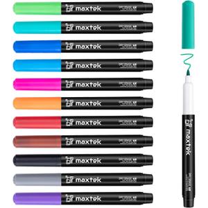 maxtek Dry Erase Markers, 0.7mm Ultra Fine Tip, Low Odor, 12 Count