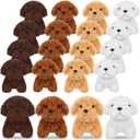 Sosation 20 Pcs 4.72 Inch Operation Christmas Mini Puppy Stuffed Animal Adopt a Puppy Party Favors Dogs Bulk Christmas Party Gifts for Kids Birthday Fillers Carnival Prize (Cute,Multicolor)