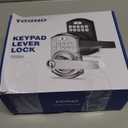 TEEHO TE004 Keyless Entry Keypad Door Lock with Handle - Smart Digital Electronic Lock for Interior Door with Anti-Peeping, Auto Lock & Passage Mode - Easy Installation - Satin Nickel