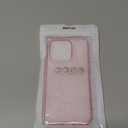 JJGoo Compatible with iPhone 15 Pro Case Clear, Soft Clear Fiexible TPU Phone Cases, Shockproof Transparent Bumper Cover Slim Thin Phone Case, Translucent Pink