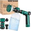 VENETIO 8-Dial Lawn & Garden Feeder Pro with Quick Connect Fittings and 16oz Bottle for Uniform Fertilizing & Watering Plants | Precision Liquid Fertilizer Sprayer | Hose Spray Nozzle for Dog Shampoo