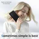 Z Fold 6 Liquid Silicone Case for Samsung Galaxy Z Fold6 5G, Slim Phone Case for Women Girls Soft Gel Rubber Ultra Thin Anti-Scratch Design Protective Cover for Samsung Z Fold 6 5G 7.6-inch (Black)
