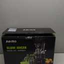 Cold Press Juicer,Aeitto Slow Masticating Juicer with Wide & Dual Feed Chute for Vegetables and Fruits, High Juice Yield, Self Feeding for Juice Extractor, BPA-Free, Dark Green