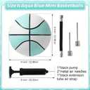 3 Pack Water Pool Basketball Aqua Blue Rubber Waterproof Water Basketball for Swimming Pool Ball Lake Hoop Games