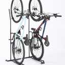 YueTong Vertical Bike Stand, 2 Bike Rack Garage, Upright and Horizontal, Indoor Bicycle Storage for Floor.