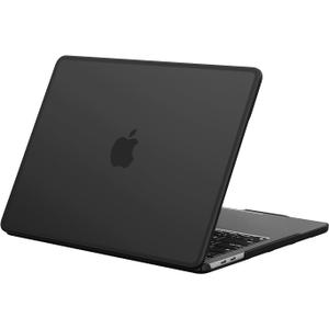 BlueSwan Anti-Cracking Hard Shell Case for MacBook Pro 13 inch, M2/M1 2026 2022-2017 A2338 A2289 A2251 A2159 A1989 A1706 A1708, Scratch Resistant & Drop-Protection Soft TPU Bumper, Frosted Black