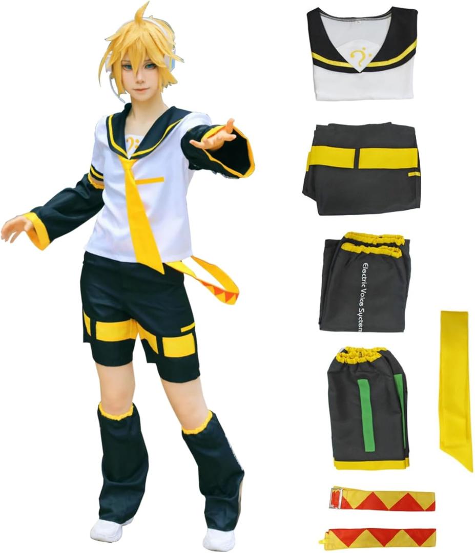 Jrswai Cosplay Costume Anime Sailor Uniform Halloween Party Outfit Full Set, XXL