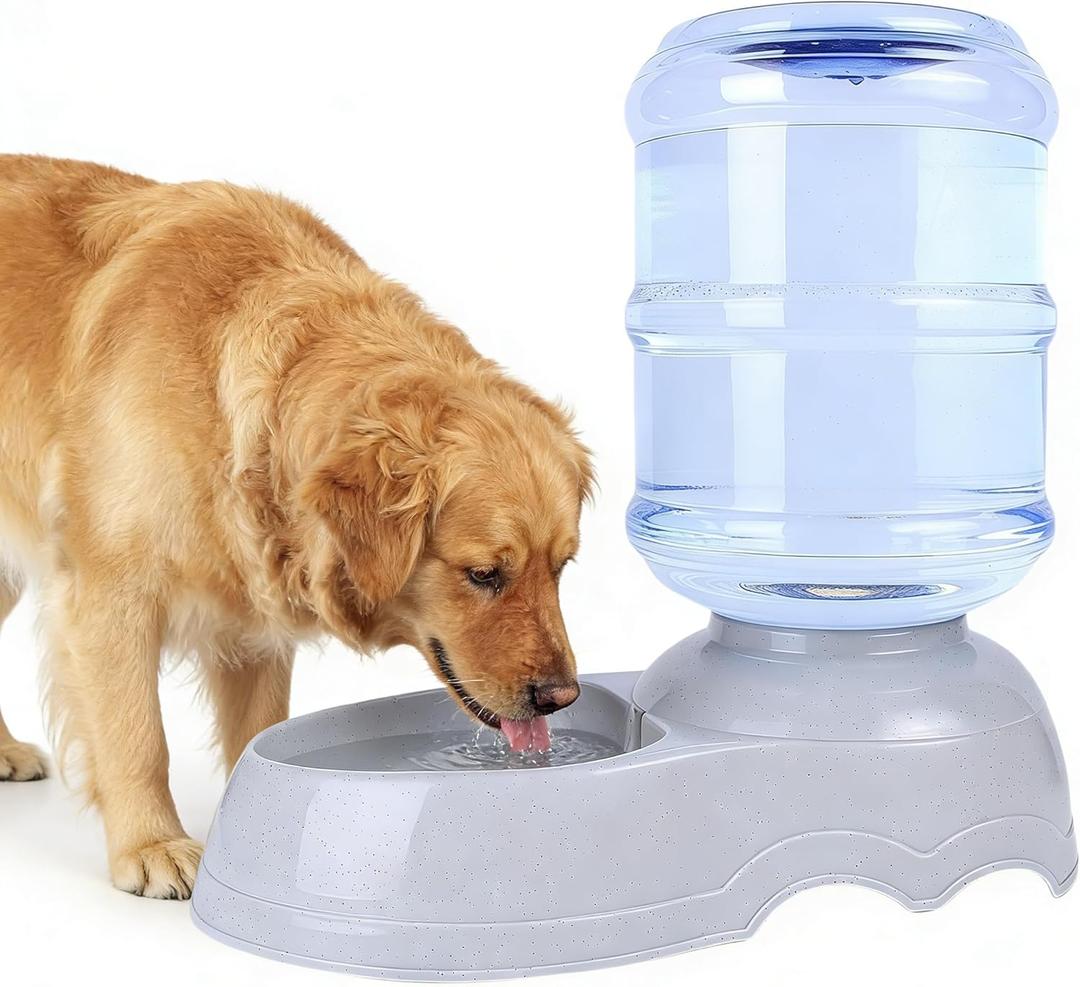 3 Gallon Automatic Dog Water Dispenser, 11L Large Dog Water Bowl Dispenser, Automatic Pet Water Dispenser Gravity Water Bowl for Dogs, Large Dog Drinking Fountain