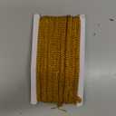 PAGOW 10 Yards Gold Lace Trim, 0.51 Inch Woven Fabric Polyester Gold Trim for Sewing, Gold Braided Trims for Jewelry Making Wedding Bridal Costume DIY Crafts Sewing Curtain