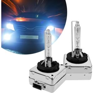 D3S Hid Headlight Bulbs 2PCS 35W Super Bright Bulbs, D3S Headlight Bulb HID Car Original Replacement Lights 12V High Beam Low Beam Xenon Bulbs with Metal Stents Base (D3-S White)