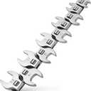 Crowfoot Wrench Set, Crows Foot Wrench Set 3/8 Drive with 10 Pieces Metric Crowfoot for Automotive Repair (Metric)