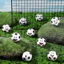Arrowbash 12 Pcs Mini Face Stress Balls for Boys Girls Sport Funny Face Squeeze Foam Balls for Stress and Anxiety Relief for Party Favors Birthday Gift Decoration(Soccer)