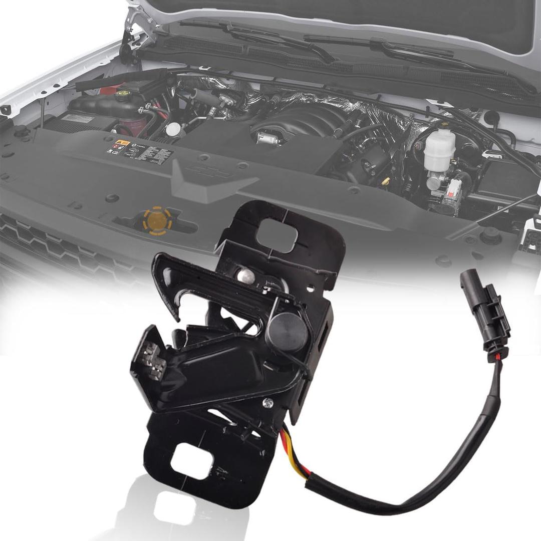 Front Hood Latch Assembly Compatible for 2019-2022 Chevrolet Silverado 1500, 2022 Chevrolet Silverado 1500 LTD, 2019-2022 GMC Sierra 1500 Hood Primary and Secondary Latch 84805445