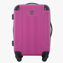 Travelers Club Chicago Hardside Expandable Spinner Luggage, Fuchsia, 20" Carry-On
