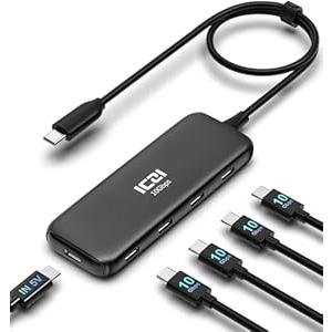 ICZI USB C Hub 3.2 10Gbps 4 Port Data Splitter for MacBook Pro/ Air, iMac, Surface, Laptop, XPS, PC - Not Support Charging and Video Output
