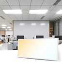 Art3d 1 Pack 2x4 FT LED Flat Panel Light, 3CCT Selectable Color Temperature 3000K/4000K/5000K, 0-10V Dimmable 5500LM Flush Mount Ceiling Light, 20W/30W/40W Drop Ceiling Light, UL&ETL Listed