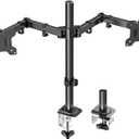 MOUNT PRO Dual Monitor Mount, Height Adjustable Monitor Arm Stand fits 13 to 27 inch LCD Computer Screen, Monitor Mount Desk Stand for 2 Monitors, VESA Mount 75x75/100x100mm, Each Holds Up to 17.6lbs
