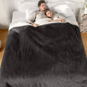 Electric Blanket Queen Heated Blanket Queen Size 84''X90''  Soft Plush Flannel with Dual Controllers, 5 Heating Level & 10 Hour Auto Off, ETL Certified, Warm Gifts for Grandma(Charcoal Grey)