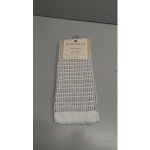 Hand Towels for Bathroom Set of 2 25x15 in White and Blush Striped Towels, Soft and Absorbent Decorative Bath Towels