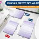 OLANLY Bathroom Runner Rugs Mat 47x17, Extra Soft Absorbent Microfiber Bath Rug, Rubber Backing, Quick Dry, Washable Long Bath Mats for Bathroom, Tub and Shower, Home Decor Accessories, Light Purple