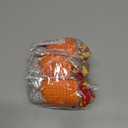 3 x Handmade Emotional Support Dumpster Fire Crochet Gift - Funny Desk Decor with Positive Card for Coworkers, Teachers, Adults, Meme Lovers, Christmas, Halloween, Office Pranks, Knitted Doll Toy (Orange)