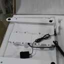 Electric Standing Desk Converter 28" Wide, Height Adjustable Desk Riser, Computer Workstation, Sit-Stand Convertor for Home, Office, School (White, 1 Arm Included)