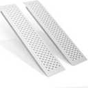 Aluminum Shed Ramp 2PCS, 880 LBS Capacity 47.2" x 8.5" Loading Ramps, Lightweight Sturdy Anti-Slip Ramps with Punch Plate Surface for Lawn Mower, Bike, Hand Truck, Motorcycle