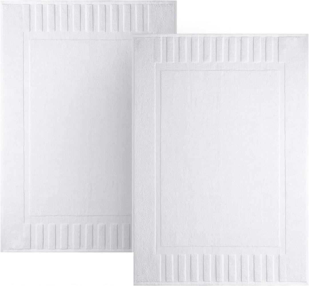 White Classic Luxury Bath Towels Large - Cotton Hotel spa Bathroom Towel |12" x 33 " | 2 Pack | White