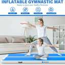 AKSPORT Air Tumble Track 10ft 13ft 16ft 20ft Inflatable Gymnastics Mat Air Tumbling Mat for Home Use/ Tumbling/ Gym/ Training/ Cheerleading/ Yoga