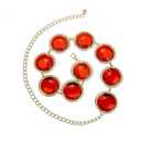 Red Gem Waist Belt - PUWUTO Anime Cosplay Stone Chain Western Belt, Adjustable Halloween Rhinestone Belt Costume for Women Halloween Cosplay Props Accessories
