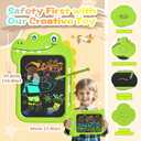 2 x LCD Writing Tablet for Kids - 8.8 inch Toddler Travel Toys Doodle Board, Dinosaur Drawing Pad Toy for Kids 3 4 5 6 7 8 Year Old Boys Girls, Stocking Stuffers Birthday Party Gifts - Green