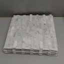 SUNWINGS Peel and Stick Mosaic Natural 3D Stone Self Adhesive Tiles, 12" x 11" 5-Sheet Stick on Backsplash for Kitchen Bathroom Fireplace Vanity, Mixed Gray