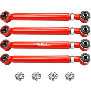 Adjustable 16" Lift Front Upper & Lower Control Arm for 19942001 Dodge Ram 1500 4WD and 19942009 Dodge Ram 2500/3500 4WD Red (2nd3rd Gen)