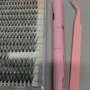 Pawotence Lash Extension Kit DIY 280pcs Individual Lash Clusters Kit 30D Natural 8-15mm Cluster Eyelash Extensions Kit with Lash Bond and Seal, Lash Tweezers for Self Use (30D, 0.07D, 8-15mm, Kit)