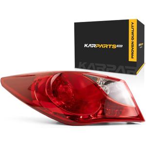 KarParts360 For Hyundai Sonata Tail Light Assembly 2011 12 13 2014 Driver Side For HY2804116 | 92401-3Q000