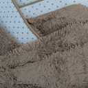 OLANLY 8x10 Machine Washable Large Area Rugs for Living Room, Bedroom, Soft Fluffy Shaggy Bedside Rug, Indoor Floor Carpet for Kids Girls and Boys, Dorms, Nursery, Home Decor Aesthetic, Taupe