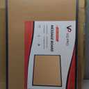 VIZ-PRO Cork Notice Board, 36 X 24 Inches, Cork Bulletin Board with Black Aluminium Frame