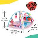 Baby Einstein Ocean Explorers 4-in-1 Kickin Tunes Jellyfish Jamboree Music & Language Discovery Gym, Pink, Ages 0 Months and Up