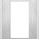 ENERLITES Decorator Switch or Receptacle Outlet Metal Wall Plate, Corrosion Resistant, Size 1-Gang 4.50" x 2.76", UL Listed, 7731, 430 Stainless Steel, Silver