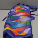 Gjgdbxdw Christmas Gift Bags with Patterns of Light Print,Drawstring Gift Bag for Storing Candies and Snacks for Festivals Medium