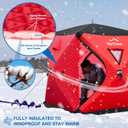 Your Choice Pop Up Ice Fishing Shelter 3-4 Person Insulated Tent
Function Upgrades Windproof and Warm Ice Shanty Fishing Gear and Equipment