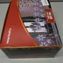 Christmas Snowflake Lights, 10.66ft 168 LED Icicle Lights Outdoor with 14 Drops, 8 Modes Waterproof Connectable Christmas Light for Eaves, Wedding, Garden, Yard, Indoor Outdoor Xmas Decor (Multicolor)