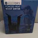 KeepDry Forced Heat Boot Dryer - Heavy Duty Shoe Dryer with Heat Switch & Timer - Quickly Dry Garments - Collapsible Drying Tubes
