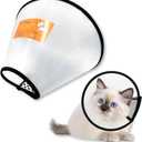 Adjustable Dog Cone Collar After Surgery Soft Cone of Shame Alternatives for Dog Cat Puppy Plastic Elizabethan Collar for Dogs from Licking Biting Scratching Wounds(M,Neck:9.0-10.6in) (White)