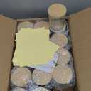 CONNOO 15 Pack 7 OZ Clear Candle Jars with Bamboo Lids, Thick Glass Empty Jars for Making Candles - Dishwasher Safe, in Bulk.