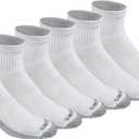 Dickies Men's Dri-Tech Moisture Control Quarter Socks, XXL (6 Pairs)