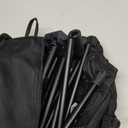 MOON LENCE Portable Camping Chair Backpacking Chair - The 4th Generation Ultralight Folding Chair - Compact, Lightweight Foldable Chairs for Hiking Mountaineering, Beach (Black-below 180 Lbs for Comfort Use)