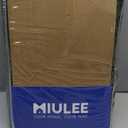 MIULEE Velvet Curtains Olive Green Elegant Grommet Curtain Thermal Insulated Soundproof Room Darkening Curtains/Drapes for Classical Living Room Bedroom Decor 52 x 84 Inch Set of 2